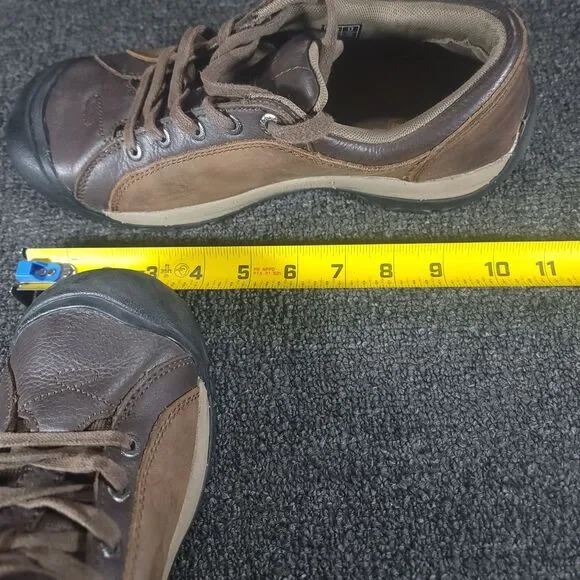 Keen Briggs Womens 9.5  Hiking Shoes Cascade Brown Leather Lace Up Walking - Picture 8 of 9